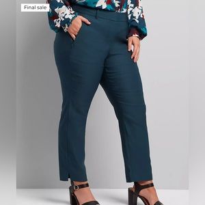 Lane Bryant Allie Signature Pant Size 14R in Blue and Purple